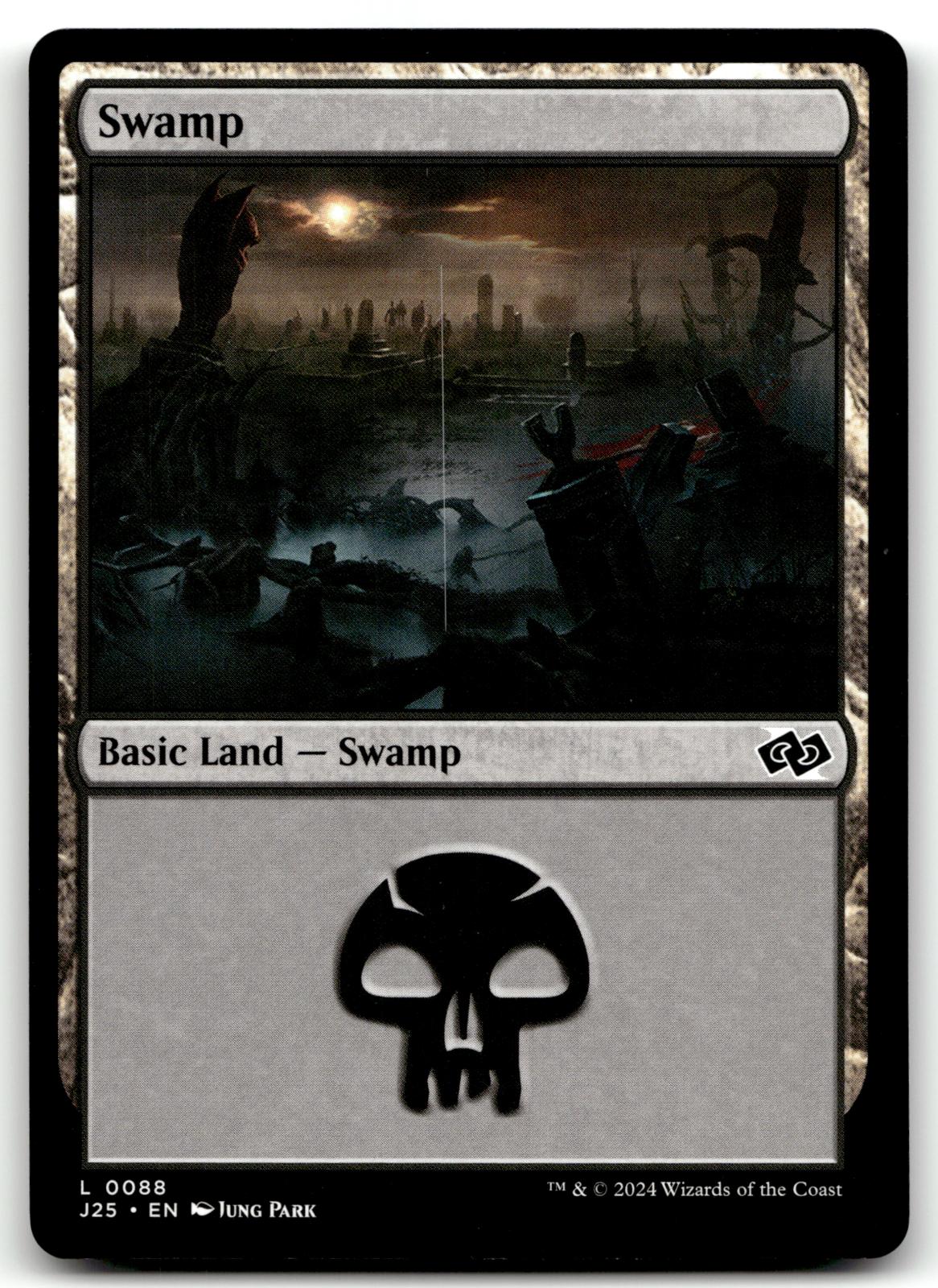 Swamp (0088) 88 Land Foundations Jumpstart Magic: The Gathering Near Mint