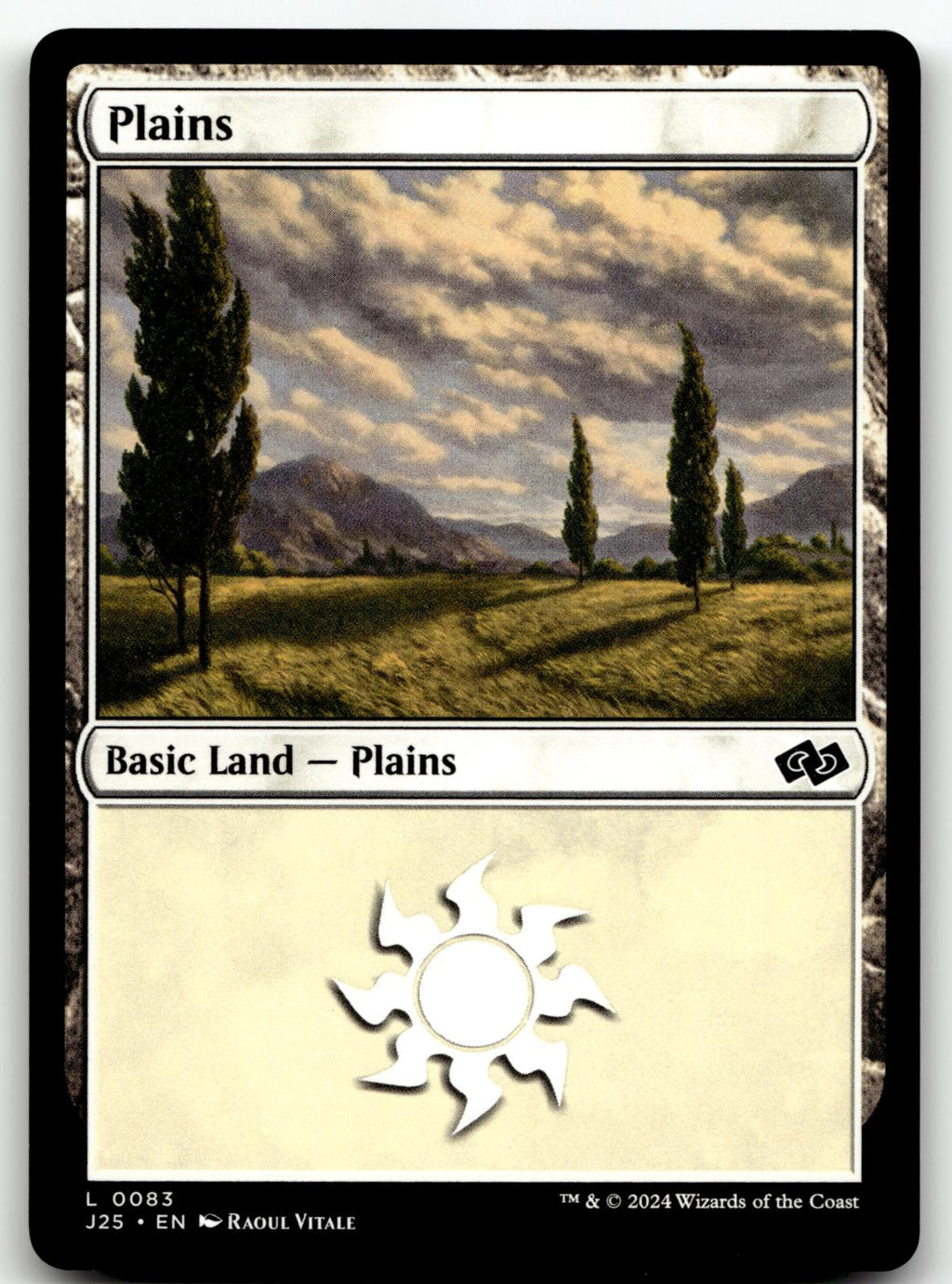 Plains (0083) 83 Land Foundations Jumpstart Magic: The Gathering Near Mint
