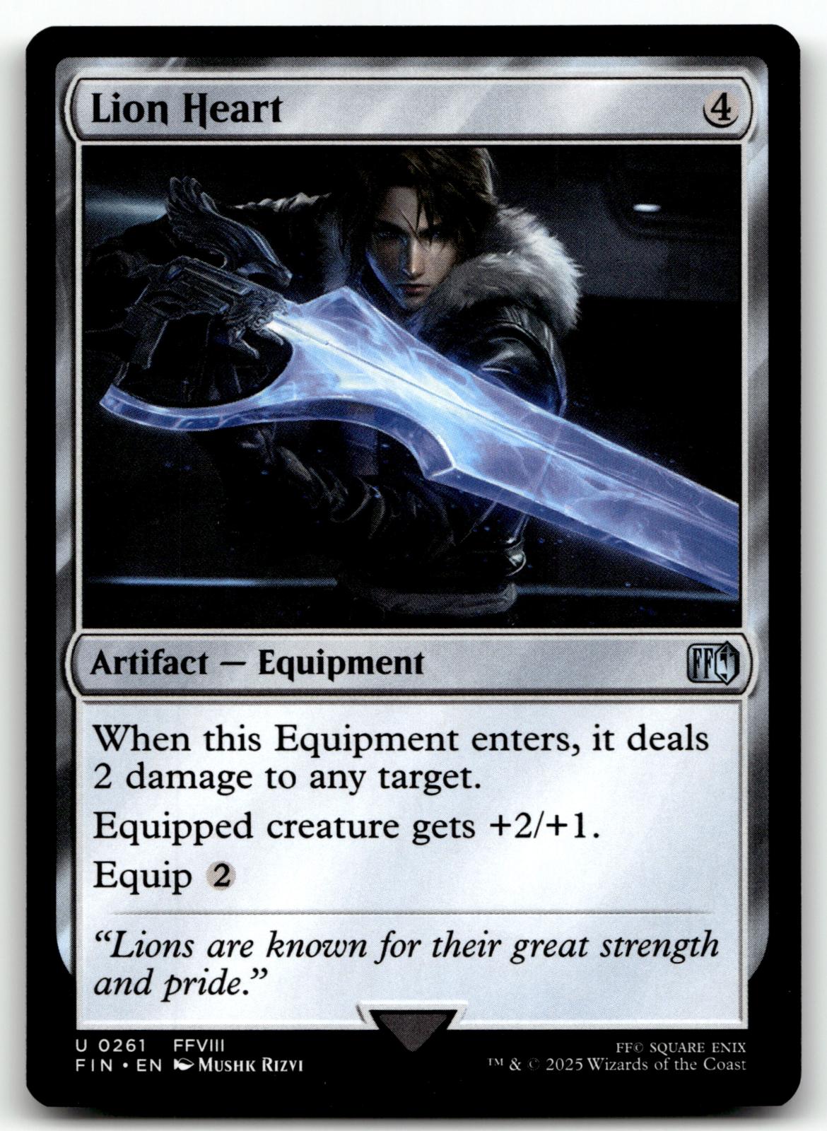 Lion Heart 261 Uncommon FINAL FANTASY Magic: The Gathering Near Mint