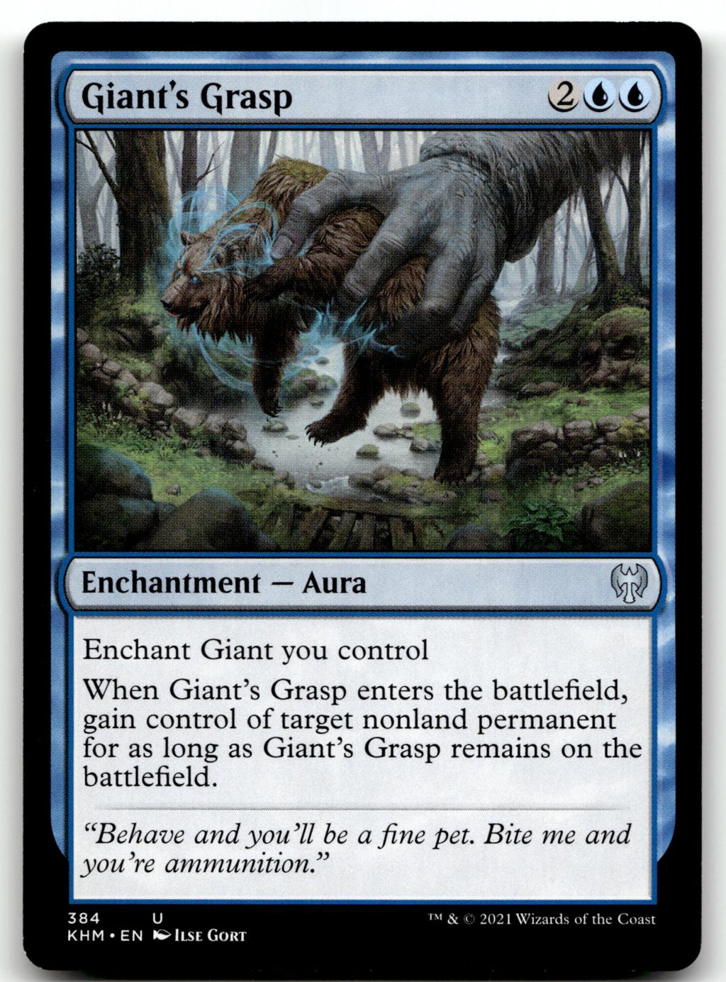 Giant's Grasp 384 Uncommon Kaldheim Magic: The Gathering Near Mint