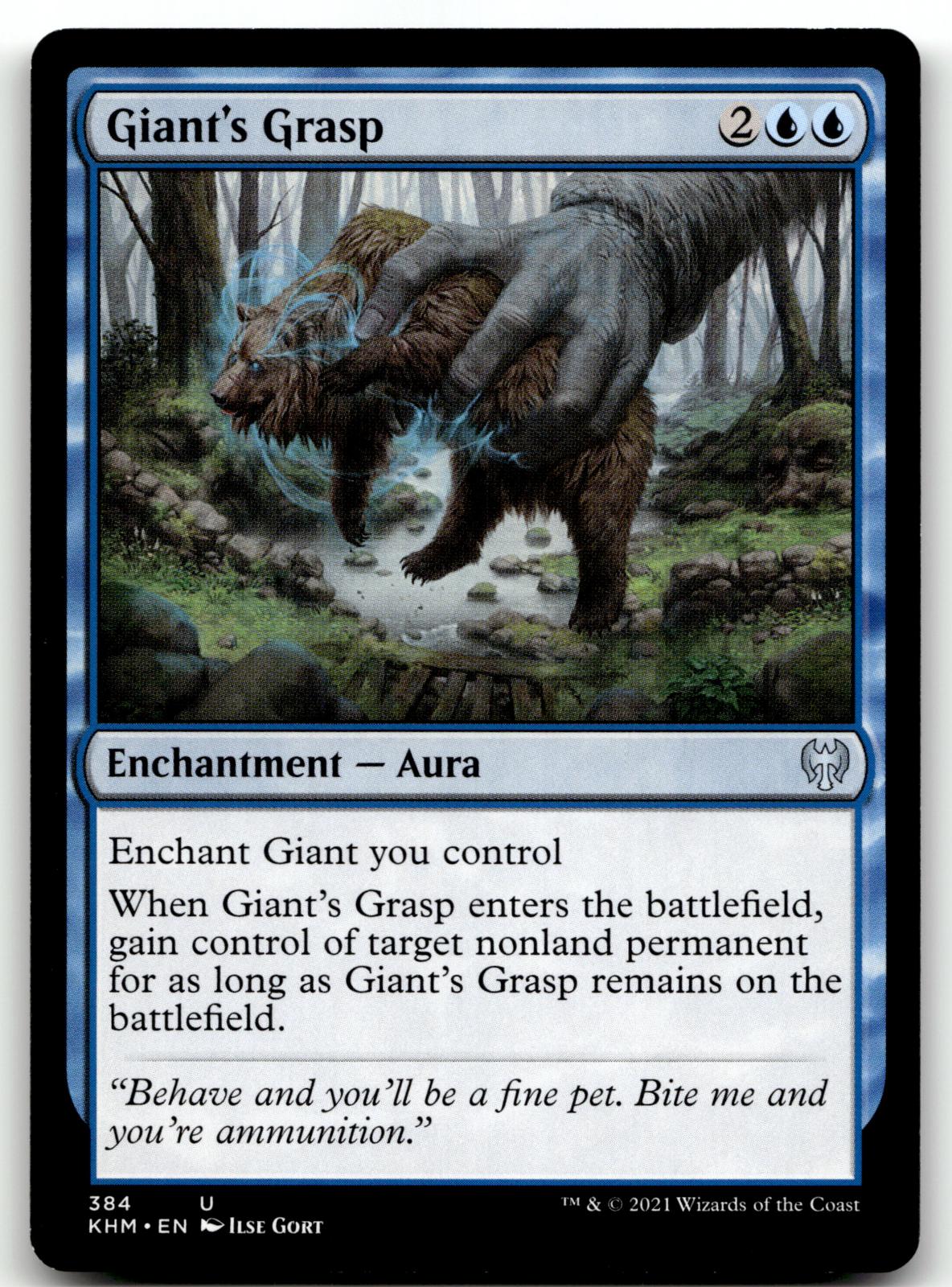Giant's Grasp 384 Uncommon Kaldheim Magic: The Gathering Near Mint