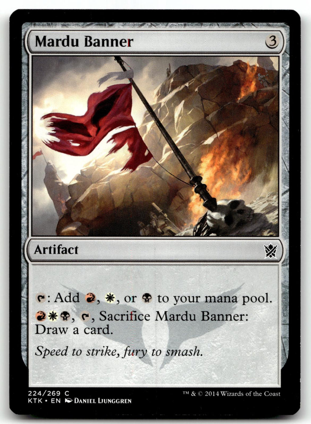 Mardu Banner 224 Common Khans of Tarkir Magic: The Gathering Near Mint