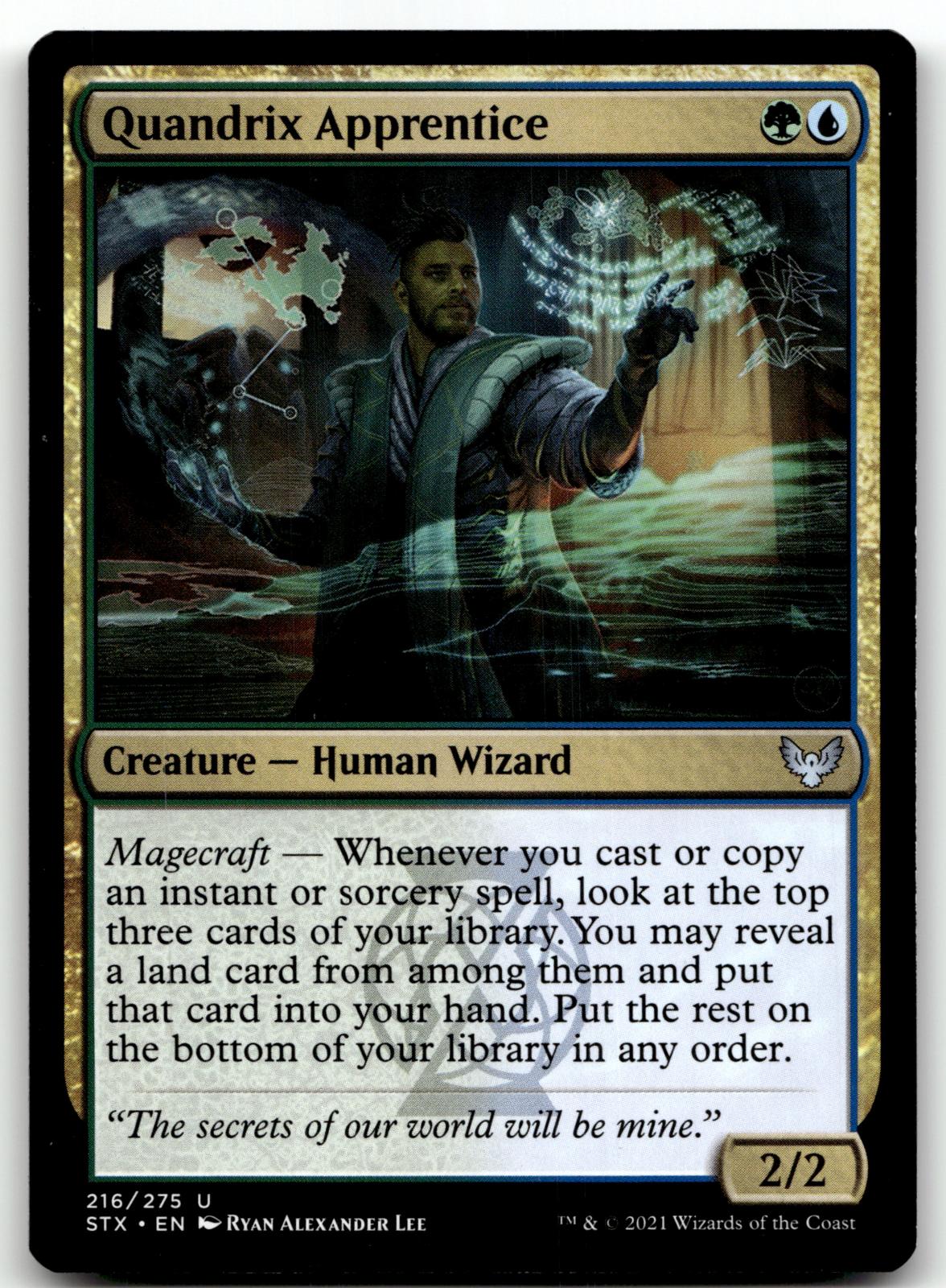 Quandrix Apprentice 216 Strixhaven: School of Mages Magic: The Gathering NM