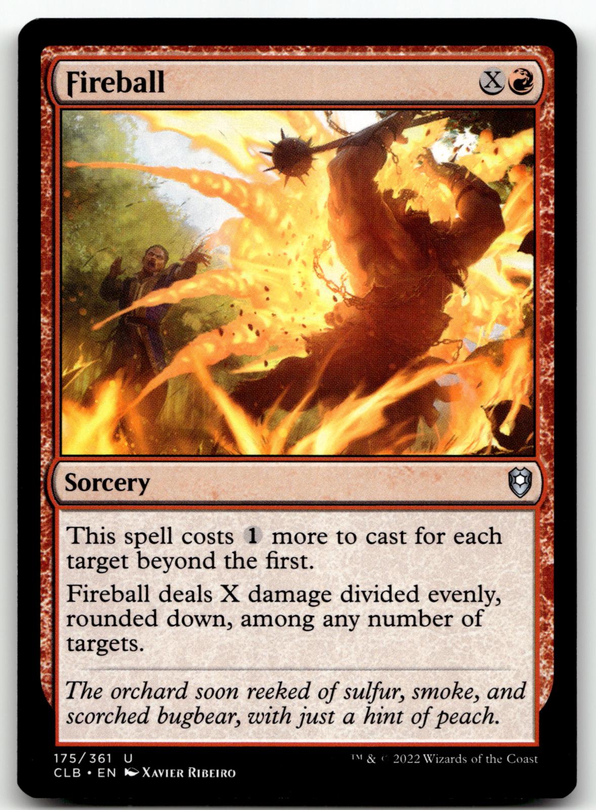Fireball 175 Commander Legends: Battle for Baldur's Gate Magic: The Gathering NM
