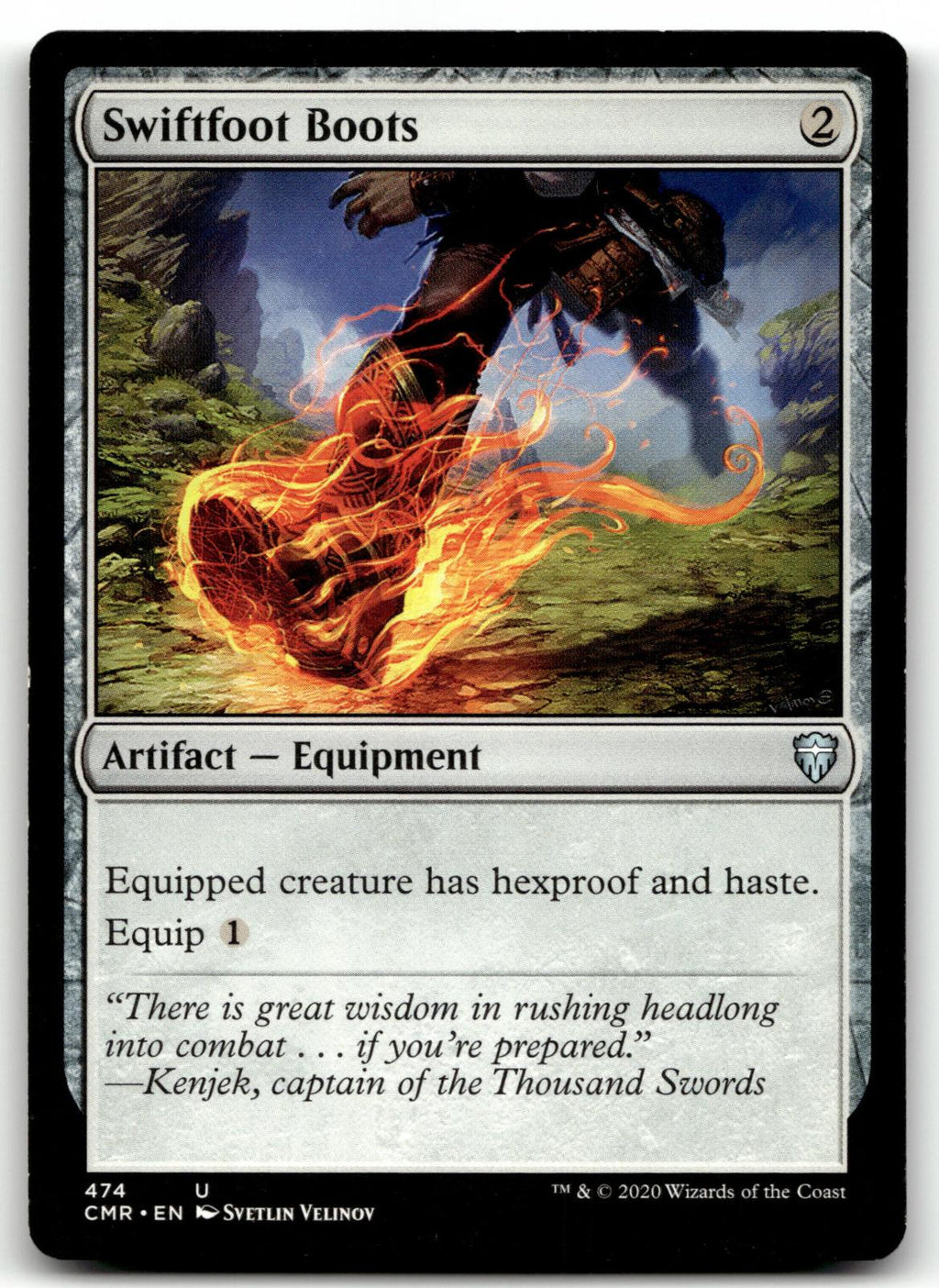 Swiftfoot Boots 474 Uncommon Commander Legends Magic: The Gathering Near Mint