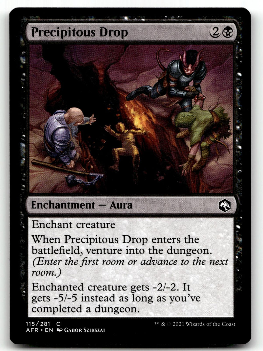 Precipitous Drop 115 Adventures in the Forgotten Realms Magic: The Gathering NM