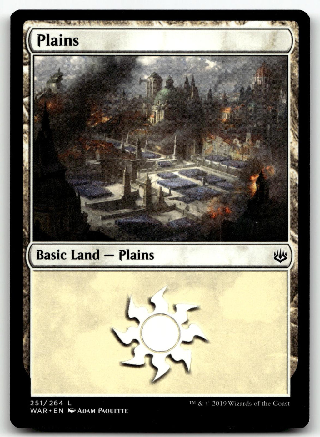 Plains (251) 251 Land War of the Spark Magic: The Gathering Near Mint