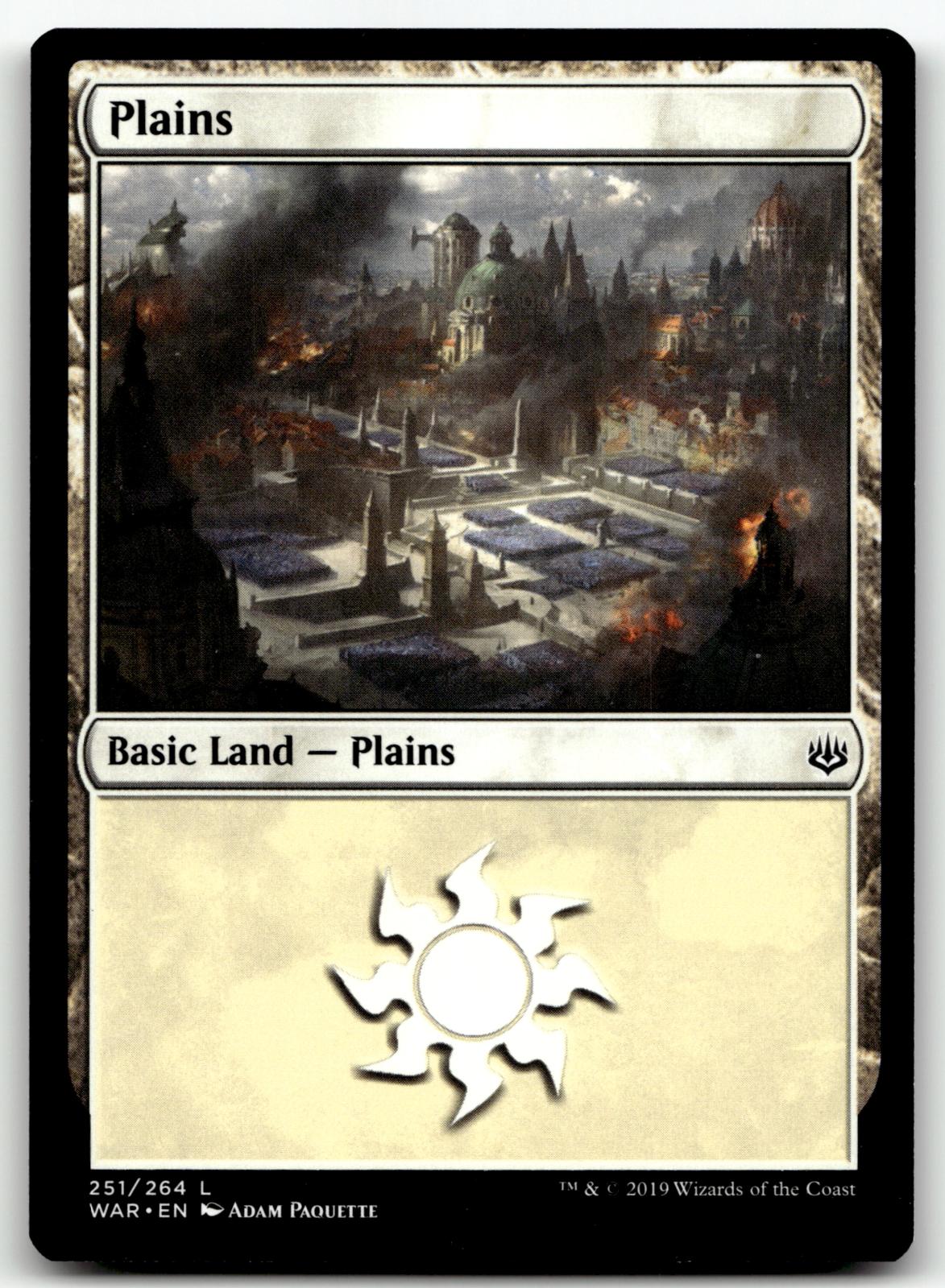 Plains (251) 251 Land War of the Spark Magic: The Gathering Near Mint