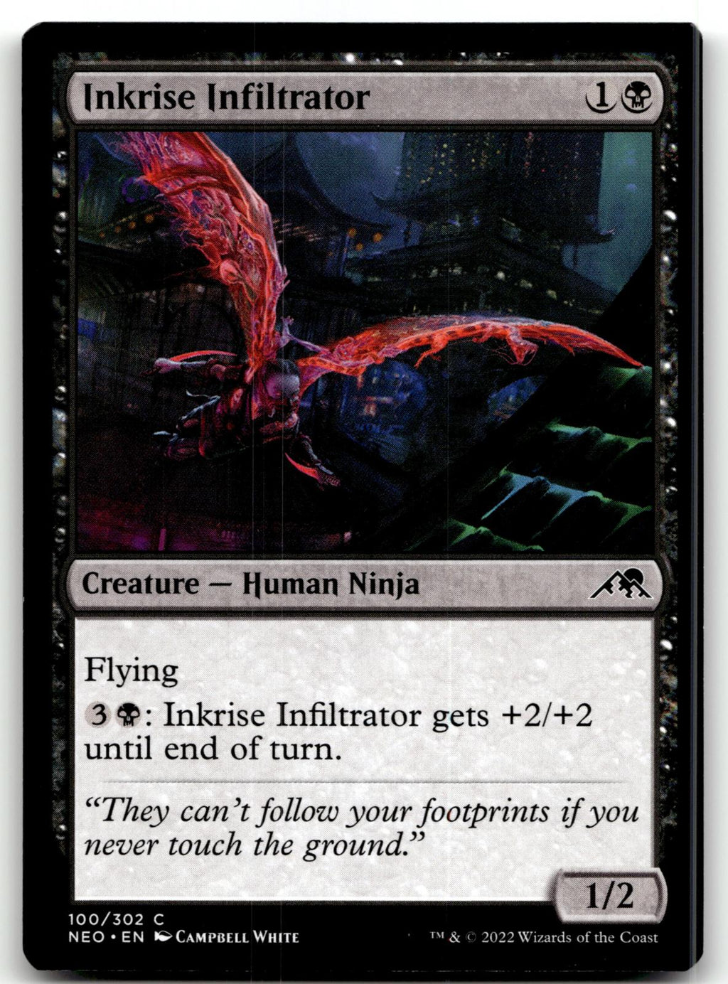 Inkrise Infiltrator 100 Common Kamigawa: Neon Dynasty Magic: The Gathering NM