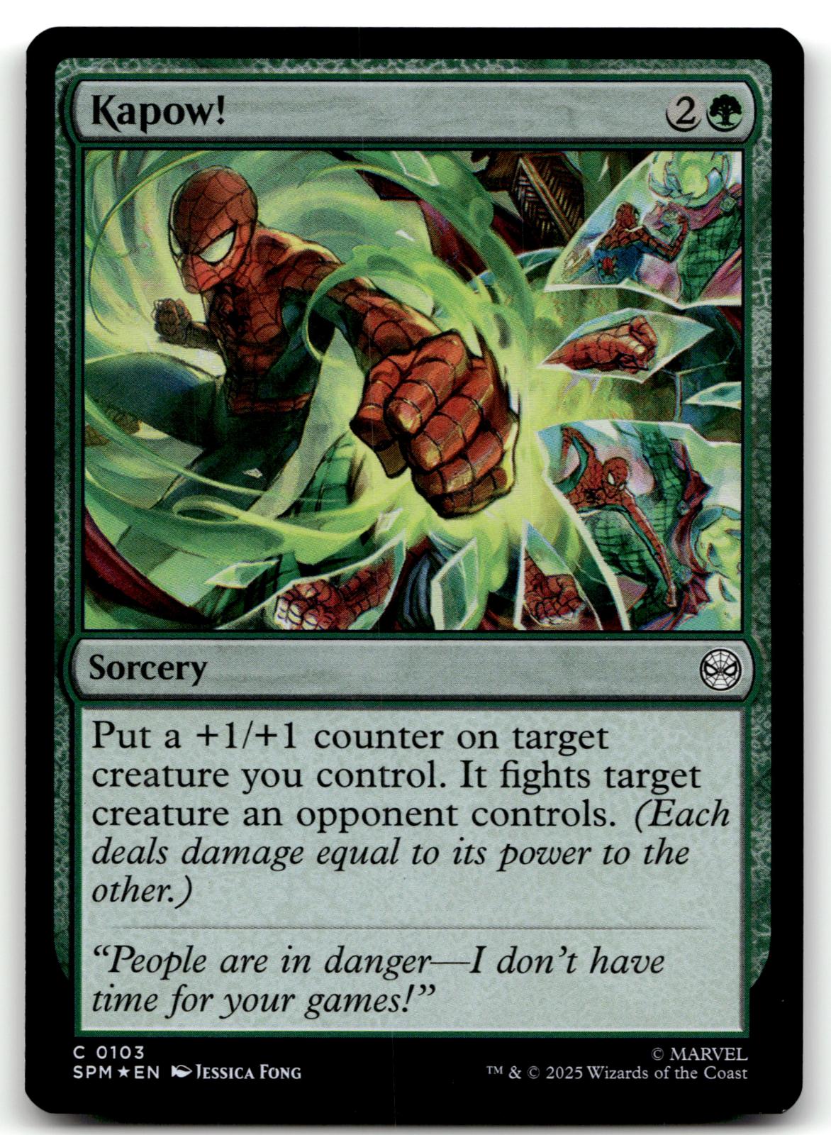 Kapow! 103 Common Marvel's Spider-Man Magic: The Gathering Foil Near Mint