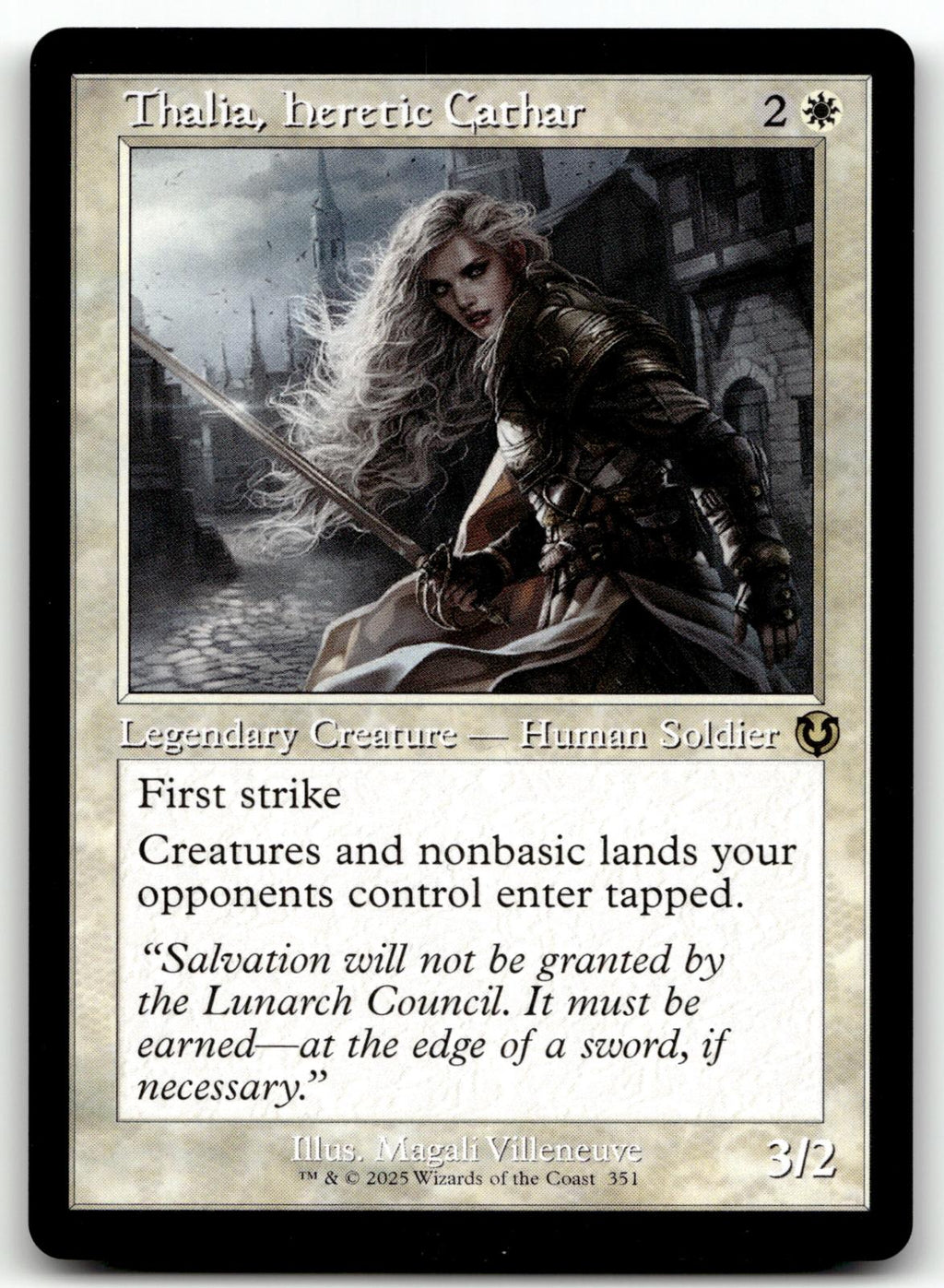 Thalia, Heretic Cathar (Retro Frame) 351 Innistrad Remastered Magic: 