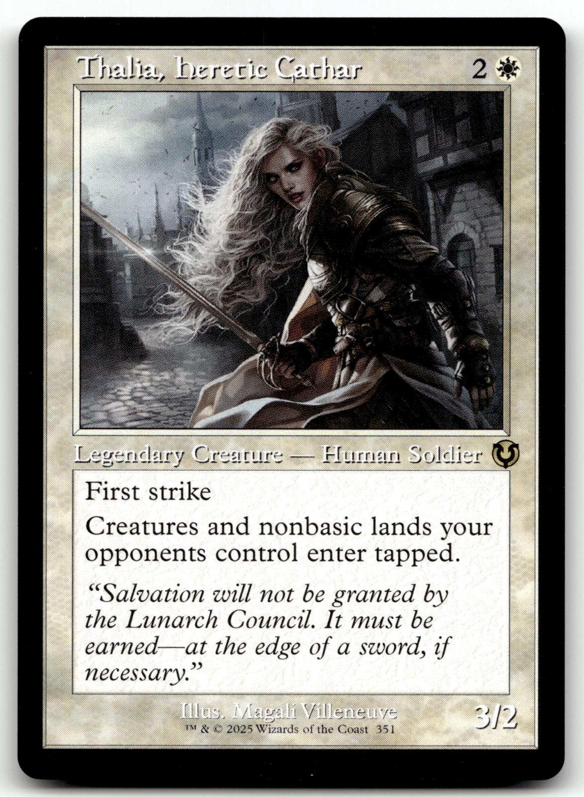 Thalia, Heretic Cathar (Retro Frame) 351 Innistrad Remastered Magic: 