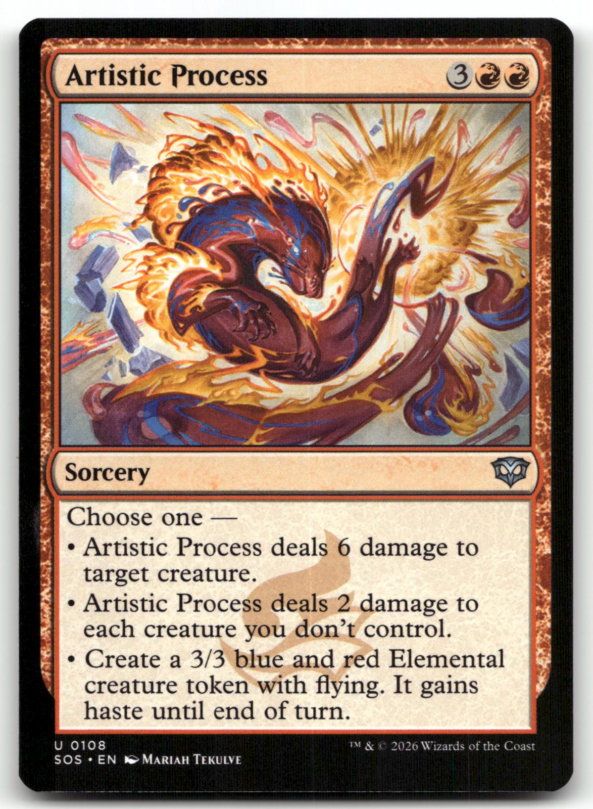 Artistic Process 108 Uncommon Secrets of Strixhaven Magic: The Gathering NM