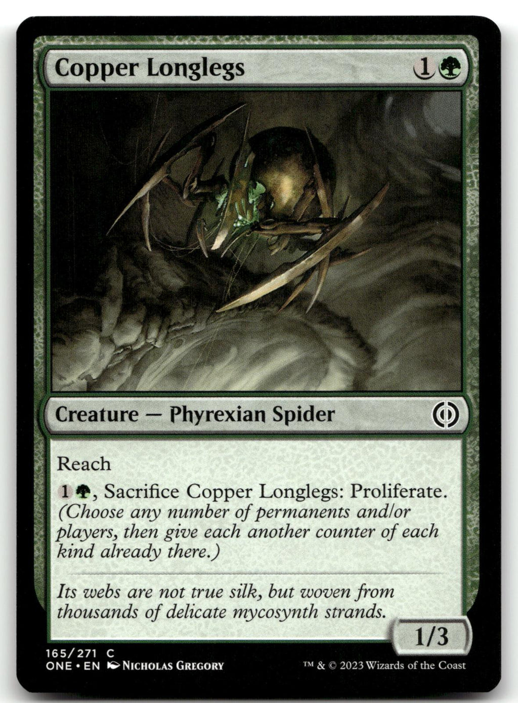 Copper Longlegs 165 Common Phyrexia: All Will Be One Magic: The Gathering NM