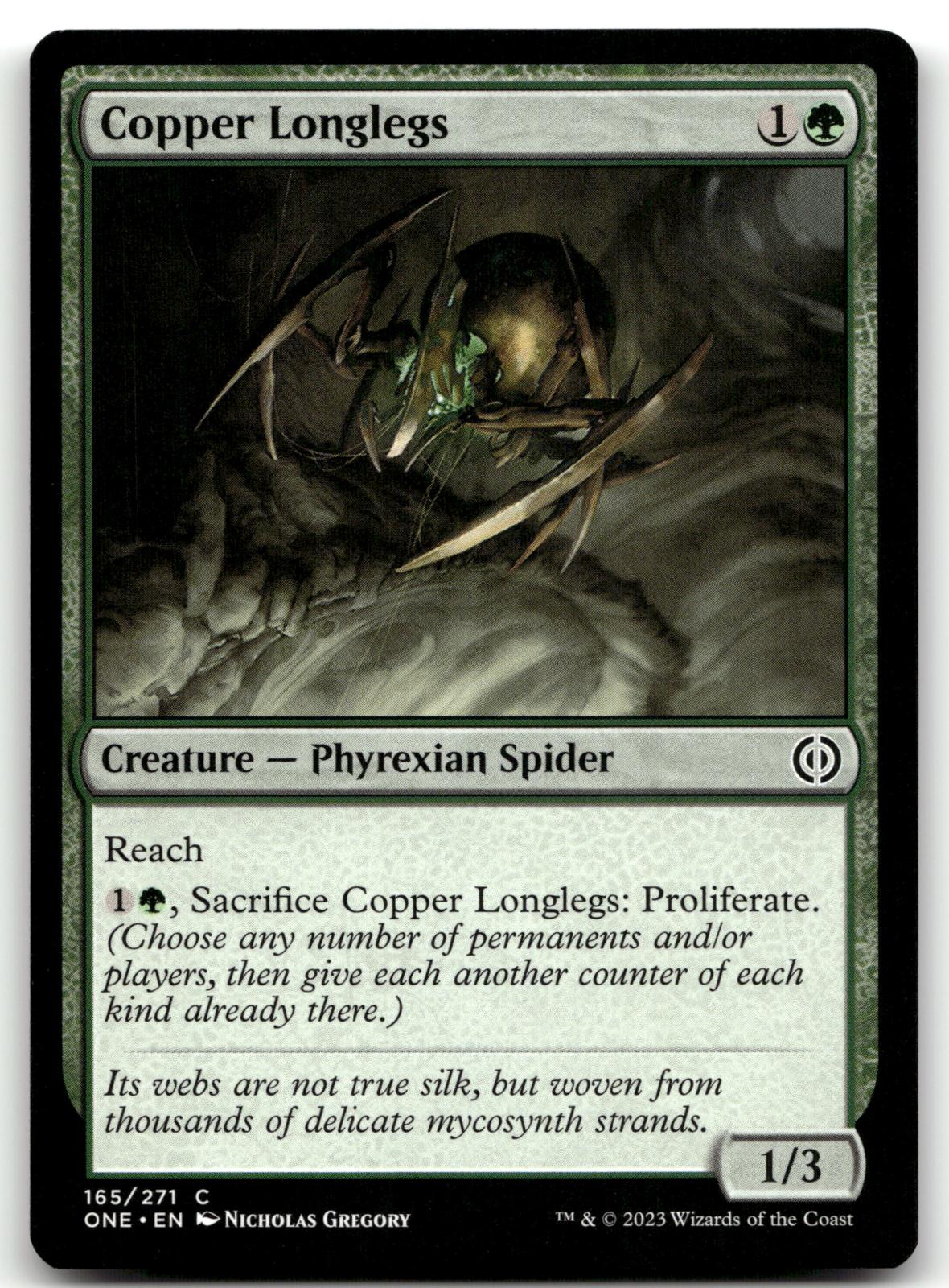 Copper Longlegs 165 Common Phyrexia: All Will Be One Magic: The Gathering NM