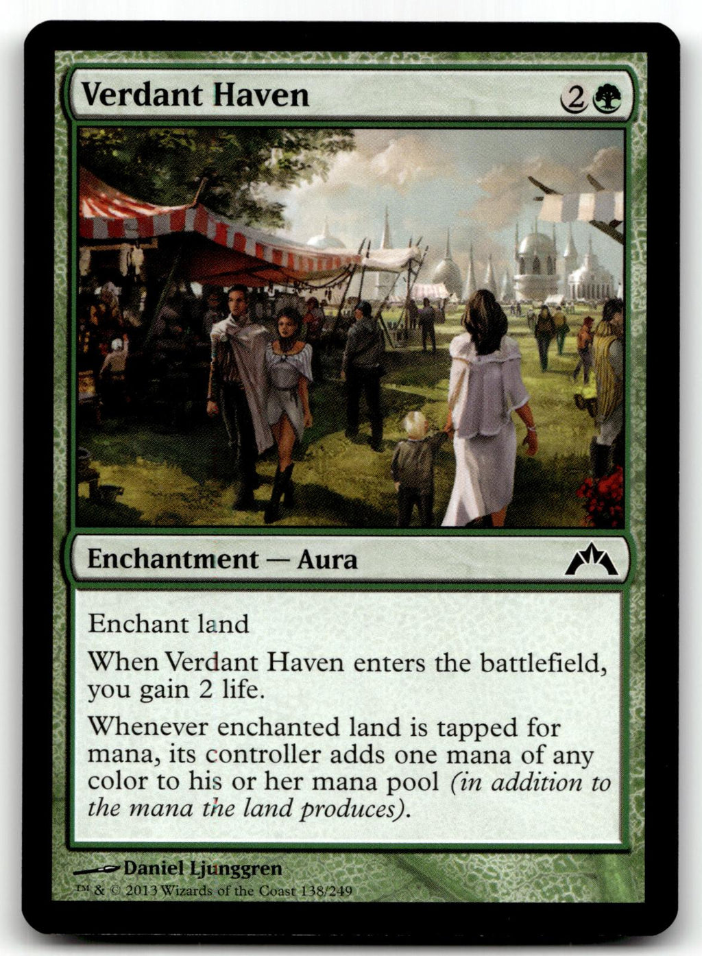 Verdant Haven 138 Common Gatecrash Magic: The Gathering Near Mint
