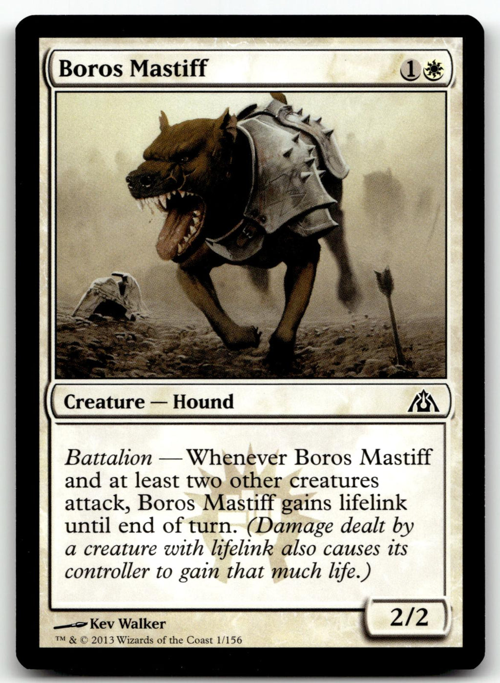 Boros Mastiff 1 Common Dragon's Maze Magic: The Gathering Near Mint