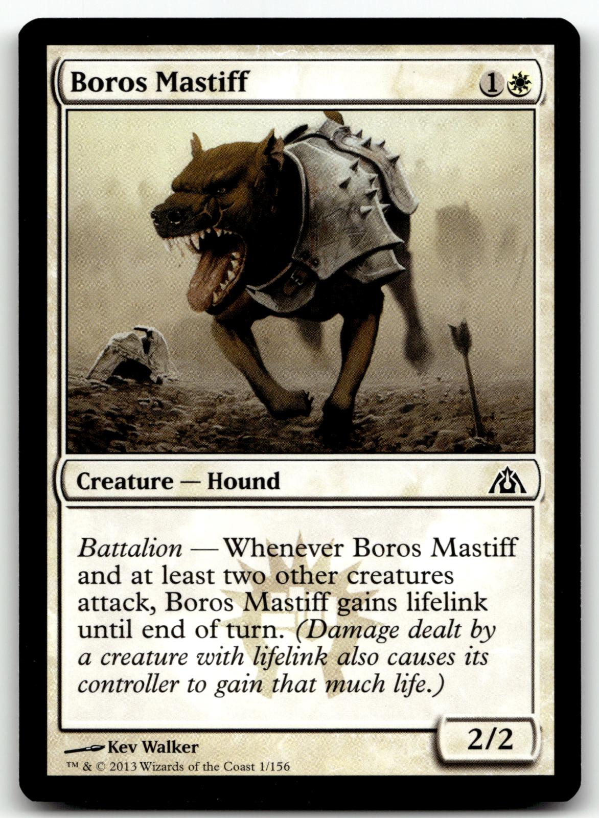 Boros Mastiff 1 Common Dragon's Maze Magic: The Gathering Near Mint