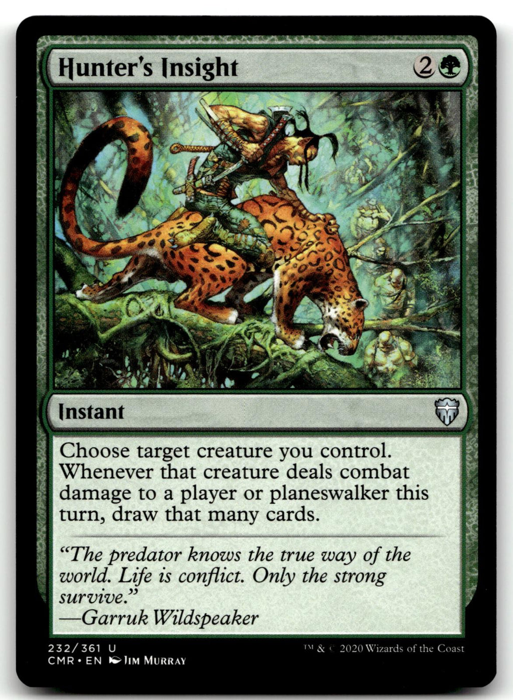 Hunter's Insight 232 Uncommon Commander Legends Magic: The Gathering Near Mint