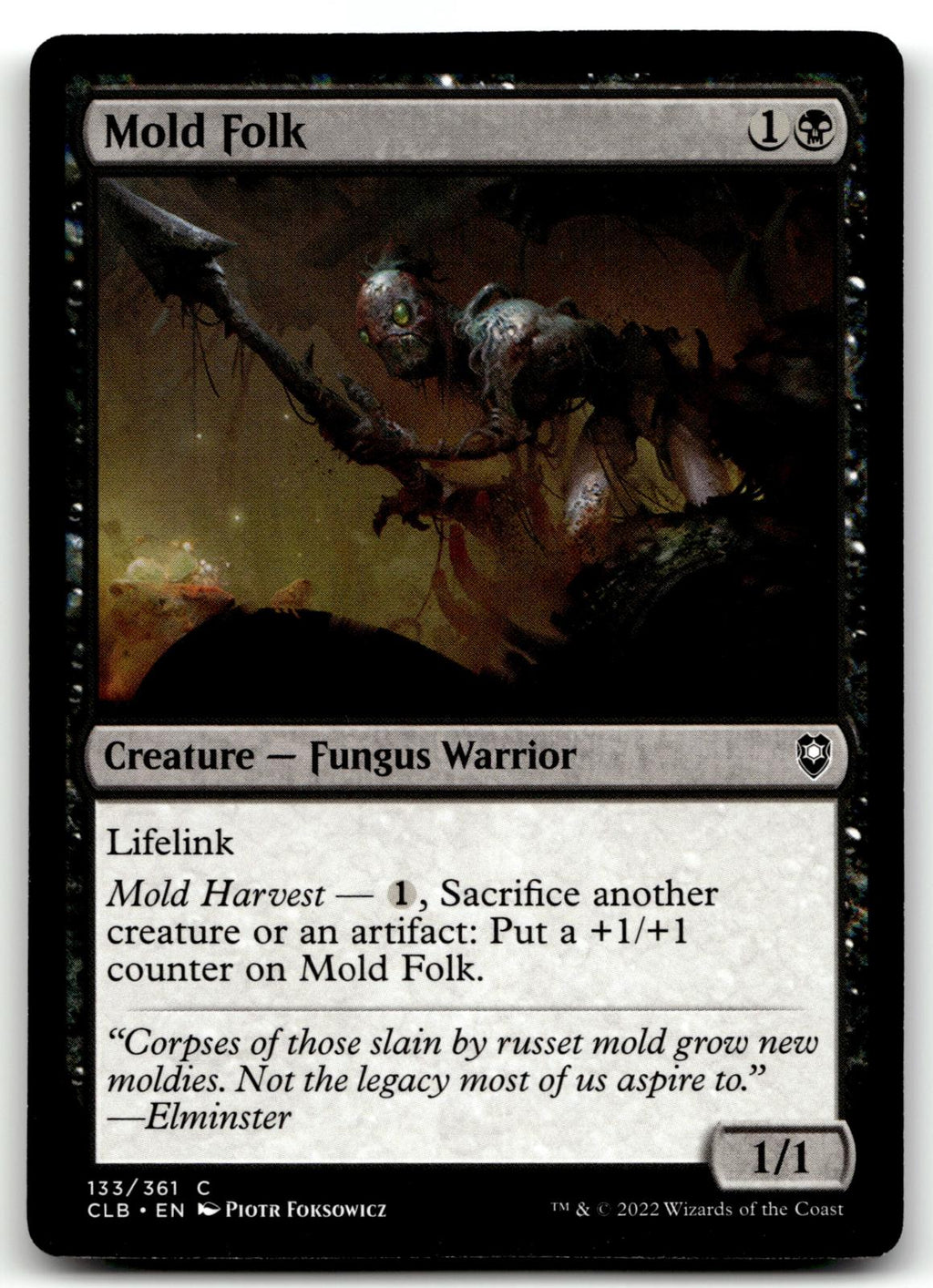 Mold Folk 133 Commander Legends: Battle for Baldur's Gate Magic: The Gathering NM