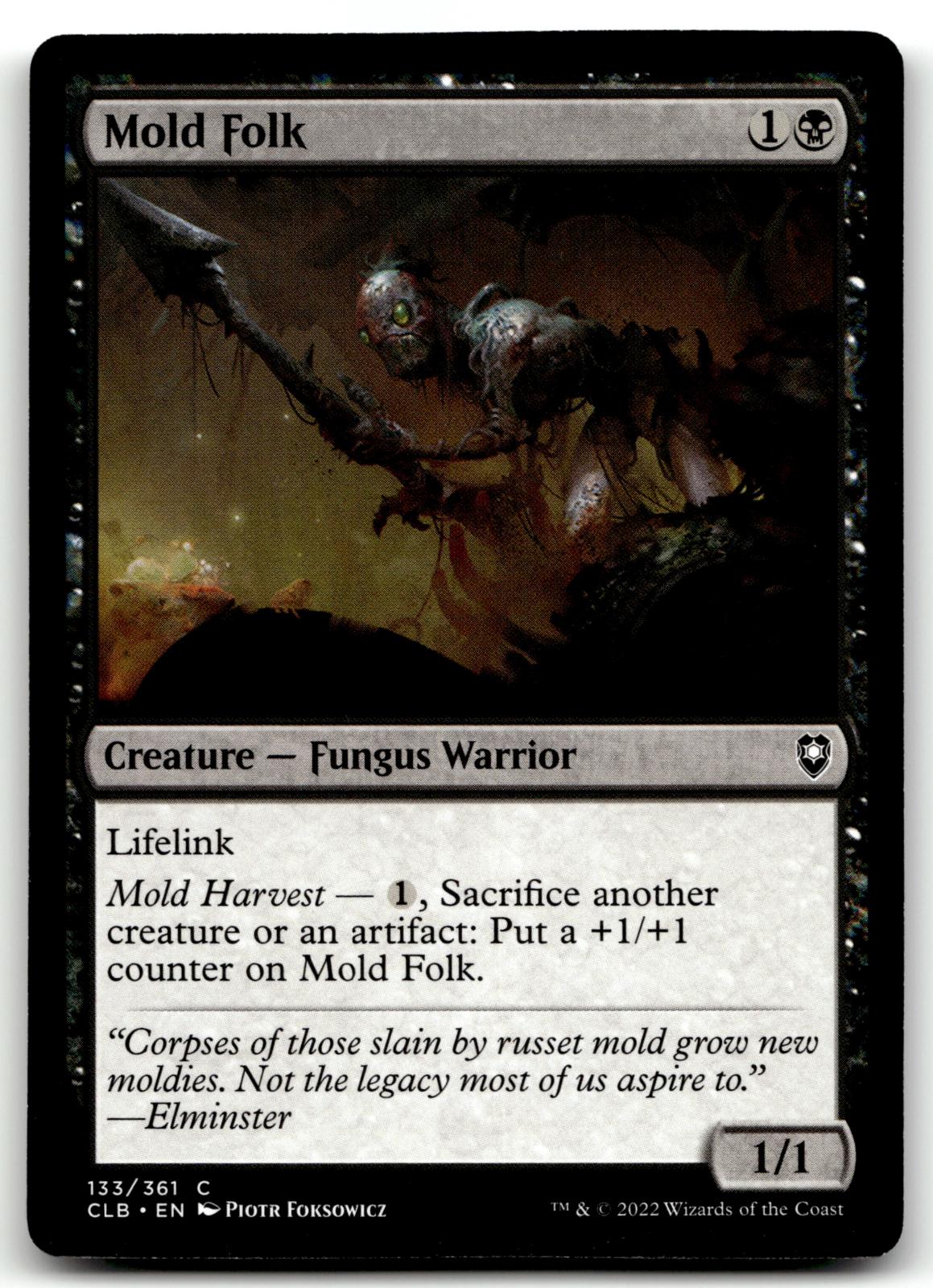 Mold Folk 133 Commander Legends: Battle for Baldur's Gate Magic: The Gathering NM
