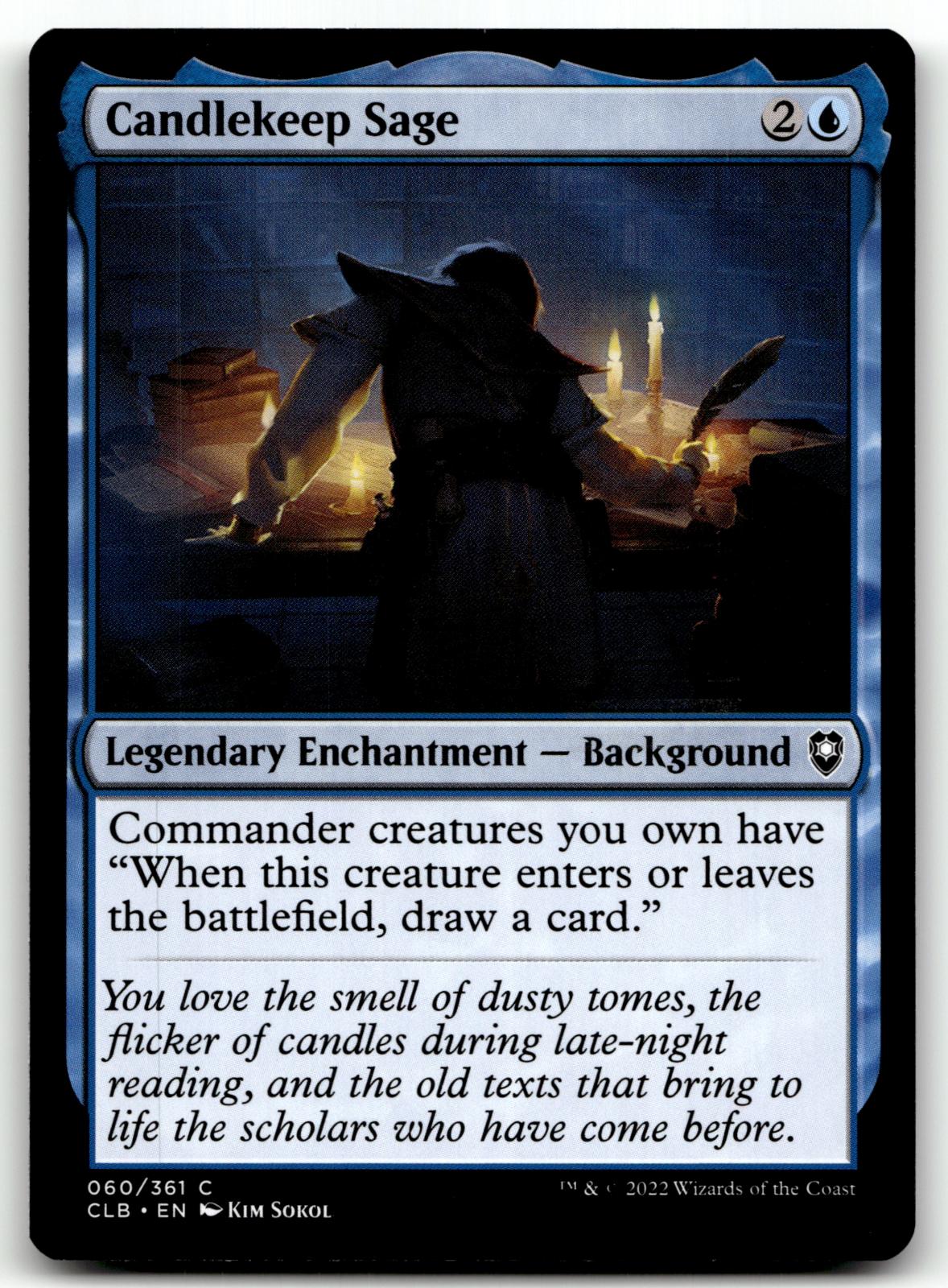 Candlekeep Sage 60 Commander Legends: Battle for Baldur's Gate Magic: The Gathering NM