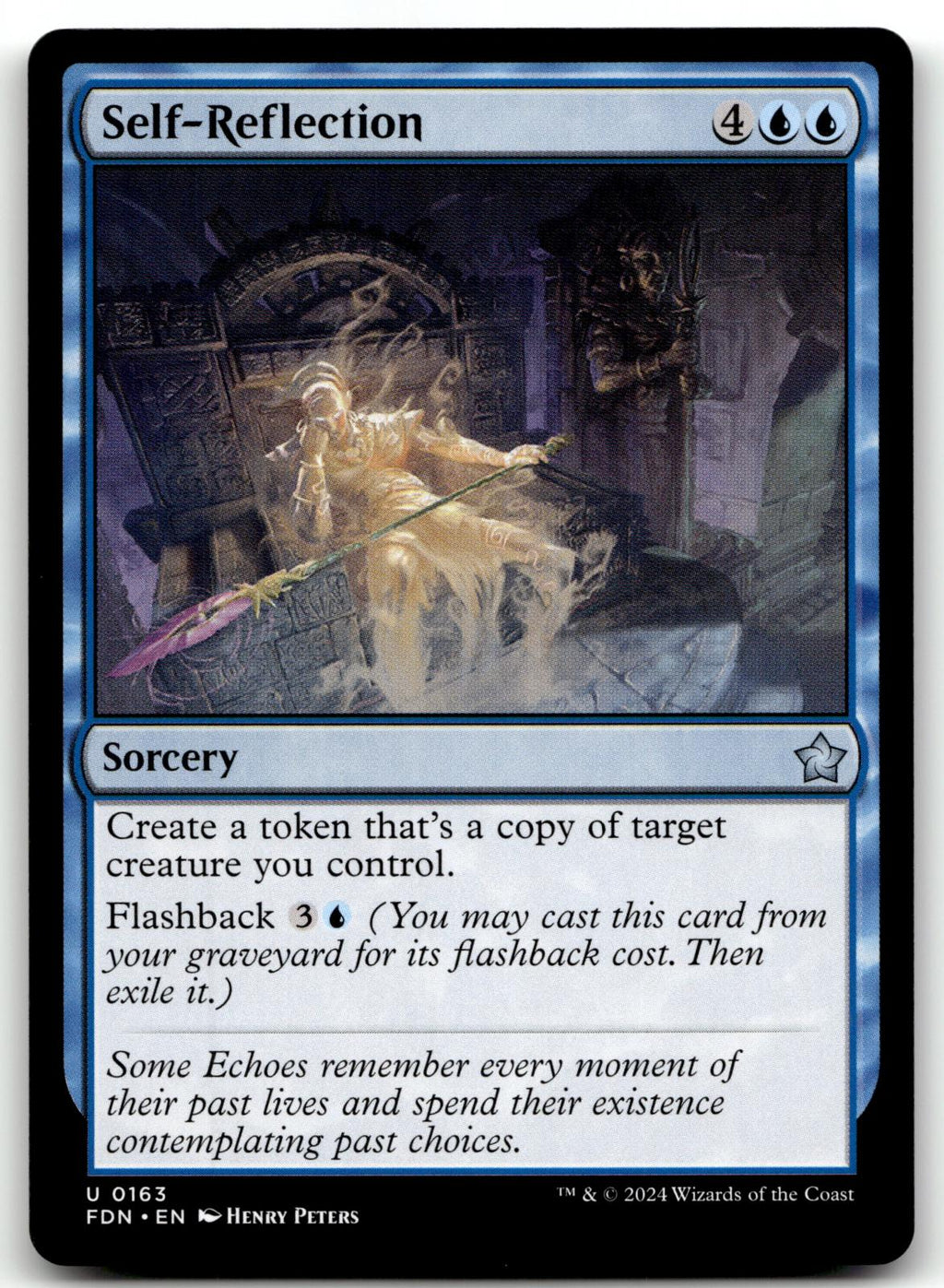 Self-Reflection 163 Uncommon Foundations Magic: The Gathering Near Mint