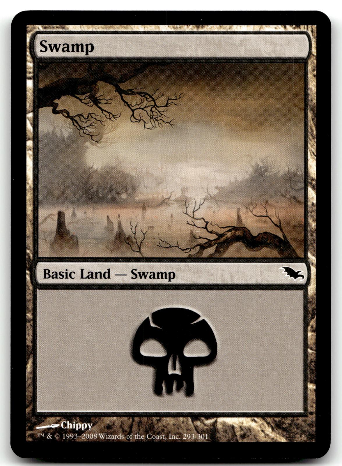 Swamp (293) 293 Land Shadowmoor Magic: The Gathering Near Mint