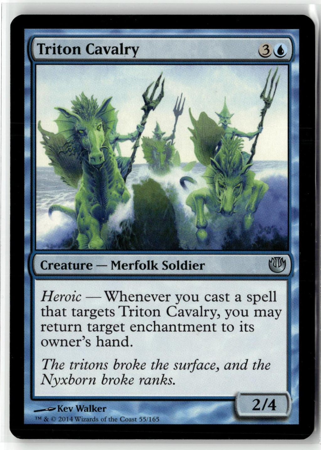 Triton Cavalry 55 Uncommon Journey Into Nyx Magic: The Gathering Near Mint