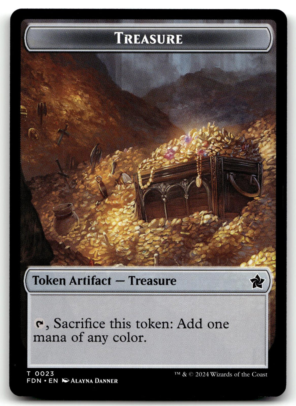 Treasure Token 12 Token Commander Legends Magic: The Gathering Near Mint