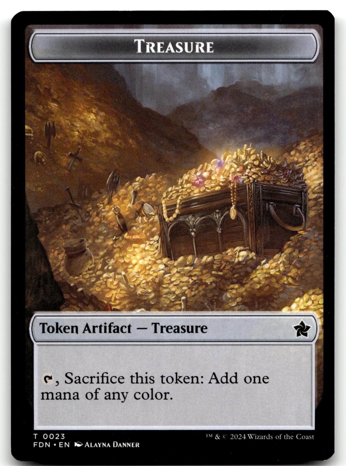 Food // Treasure Double-Sided Token 22 // 23 Foundations Magic: The Gathering NM