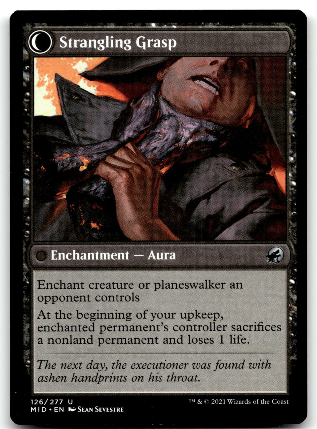 Vengeful Strangler // Strangling Grasp 126 Innistrad: Midnight Hunt Magic: The Gathering NM