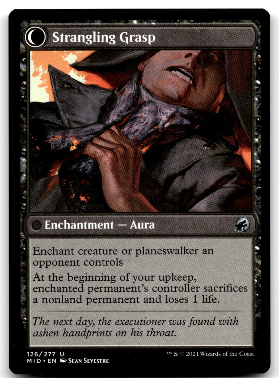 Vengeful Strangler // Strangling Grasp 126 Innistrad: Midnight Hunt Magic: The Gathering NM