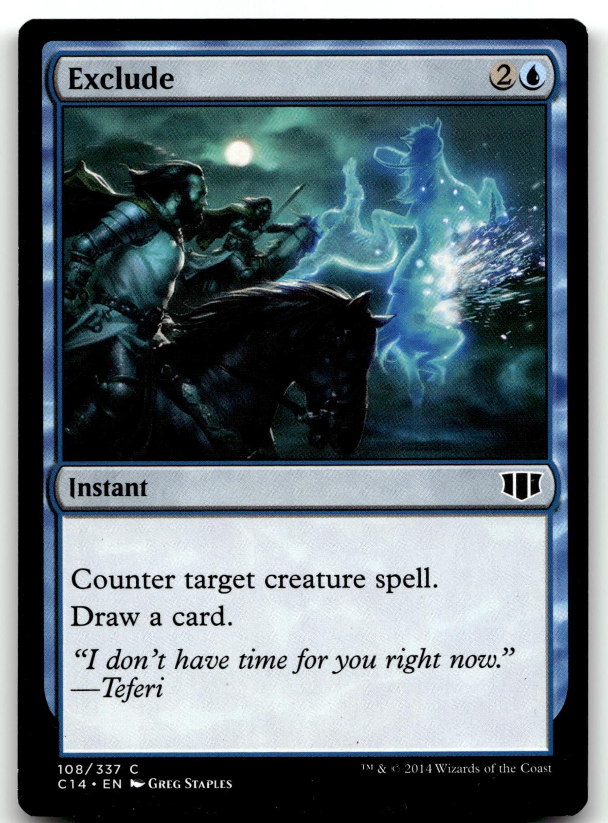 Exclude 108 Common Commander 2014 Magic: The Gathering Near Mint