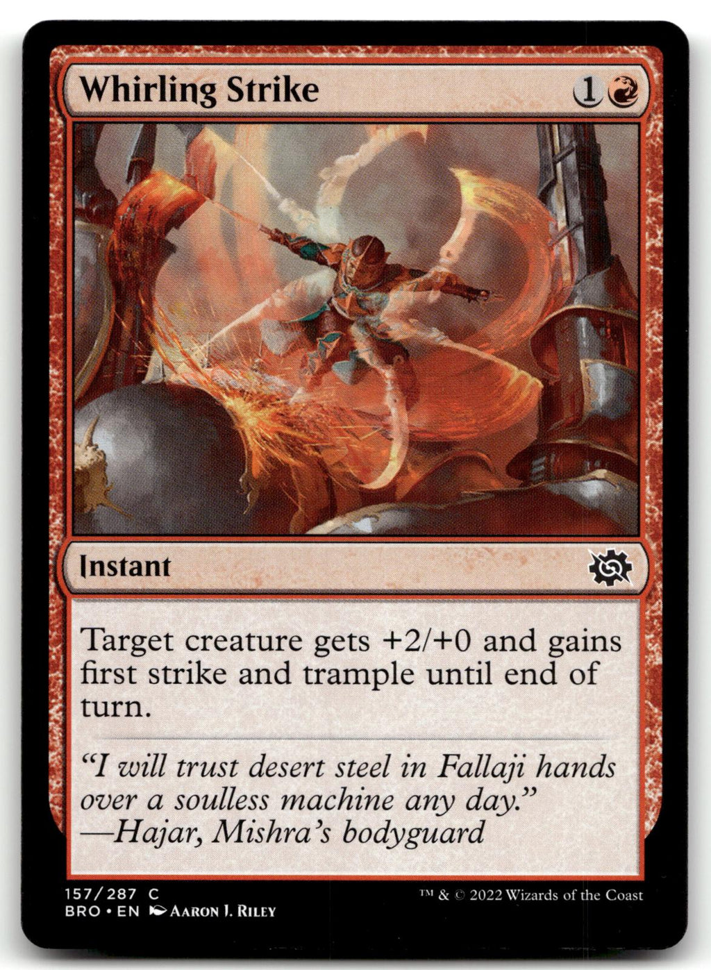 Whirling Strike 157 Common The Brothers' War Magic: The Gathering Near Mint