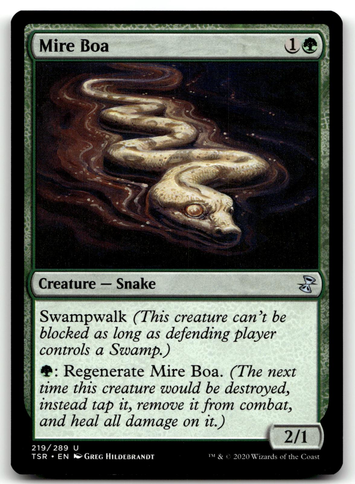 Mire Boa 219 Uncommon Time Spiral: Remastered Magic: The Gathering Near Mint