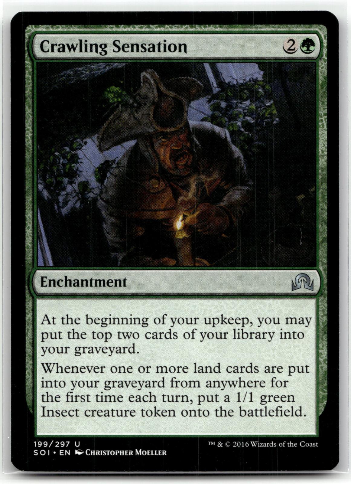 Crawling Sensation 199 Uncommon Shadows over Innistrad Magic: The Gathering NM