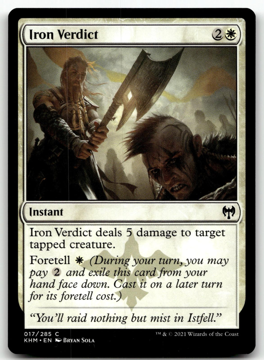 Iron Verdict 17 Common Kaldheim Magic: The Gathering Near Mint