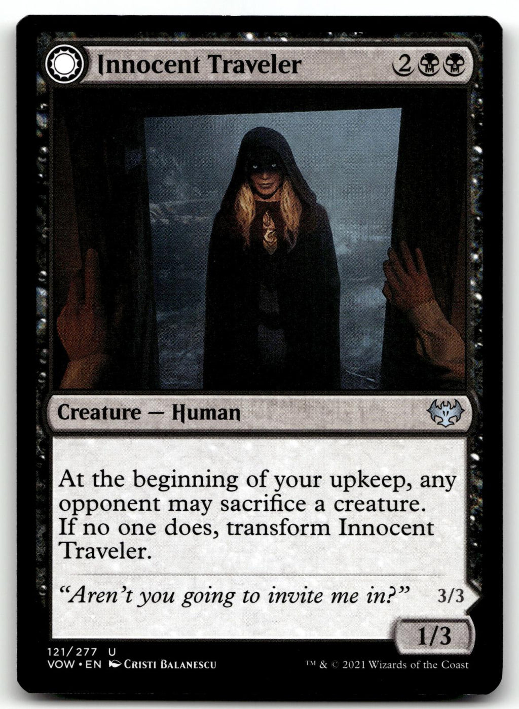 Innocent Traveler 121 Uncommon Innistrad: Crimson Vow Magic: The Gathering NM