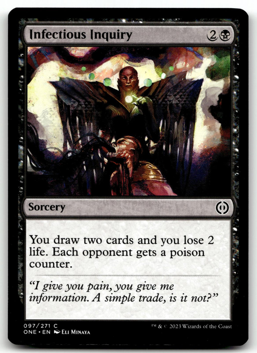 Infectious Inquiry 97 Common Phyrexia: All Will Be One Magic: The Gathering NM