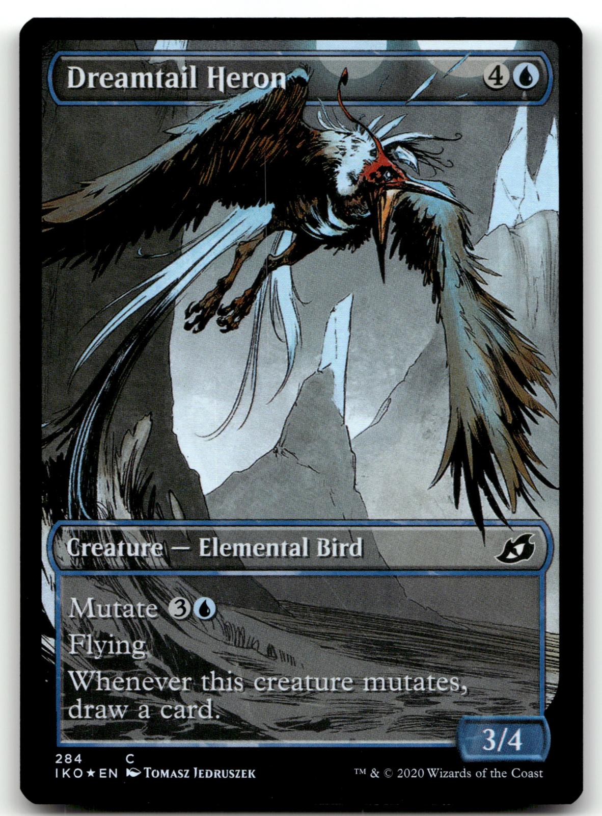 Dreamtail Heron (Showcase) 284 Ikoria: Lair of Behemoths Magic: The Gathering Foil NM
