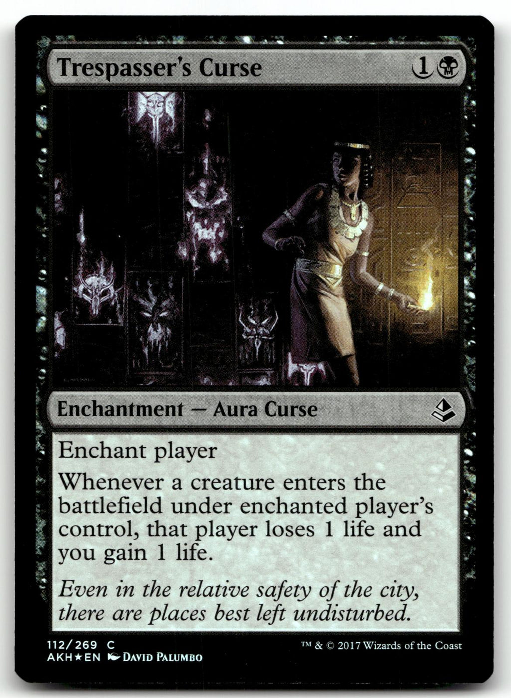 Trespasser's Curse 112 Common Amonkhet Magic: The Gathering Foil Near Mint