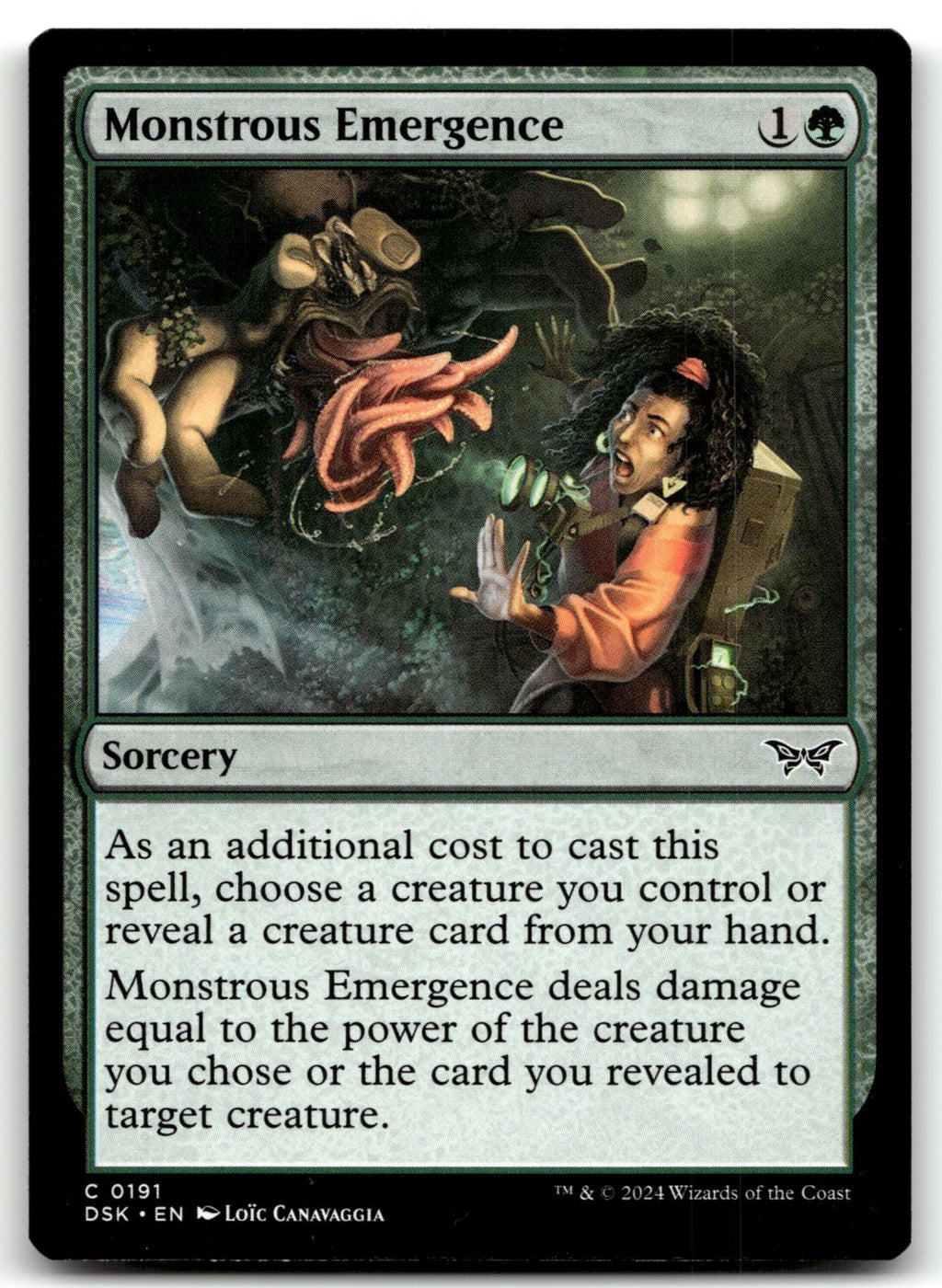Monstrous Emergence 191 Duskmourn: House of Horror Magic: The Gathering NM
