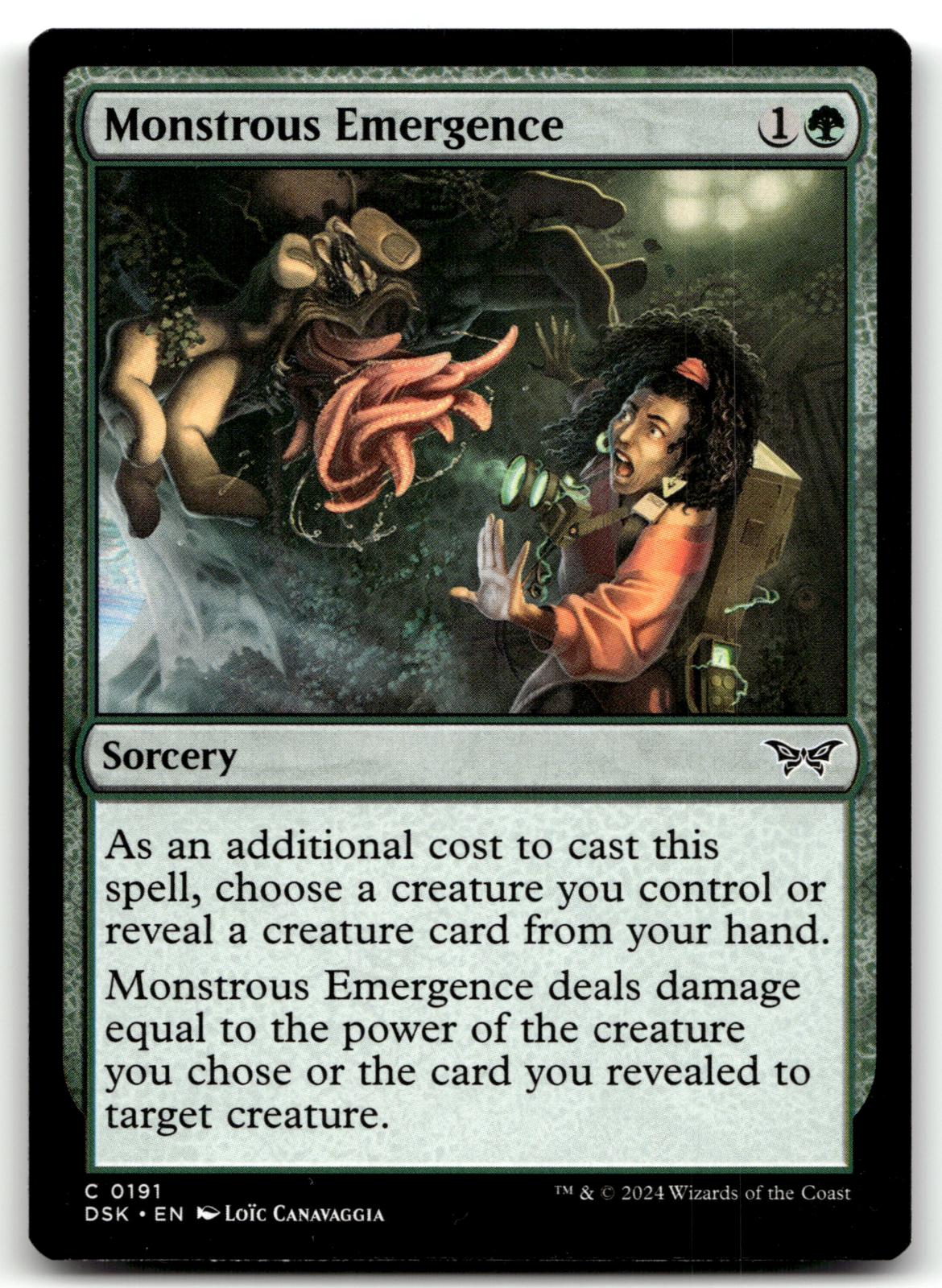 Monstrous Emergence 191 Duskmourn: House of Horror Magic: The Gathering NM