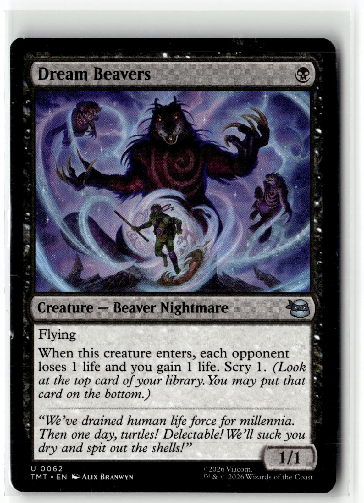 Dream Beavers 0062 Uncommon Teenage Mutant Ninja Turtles Magic: The Gathering NM