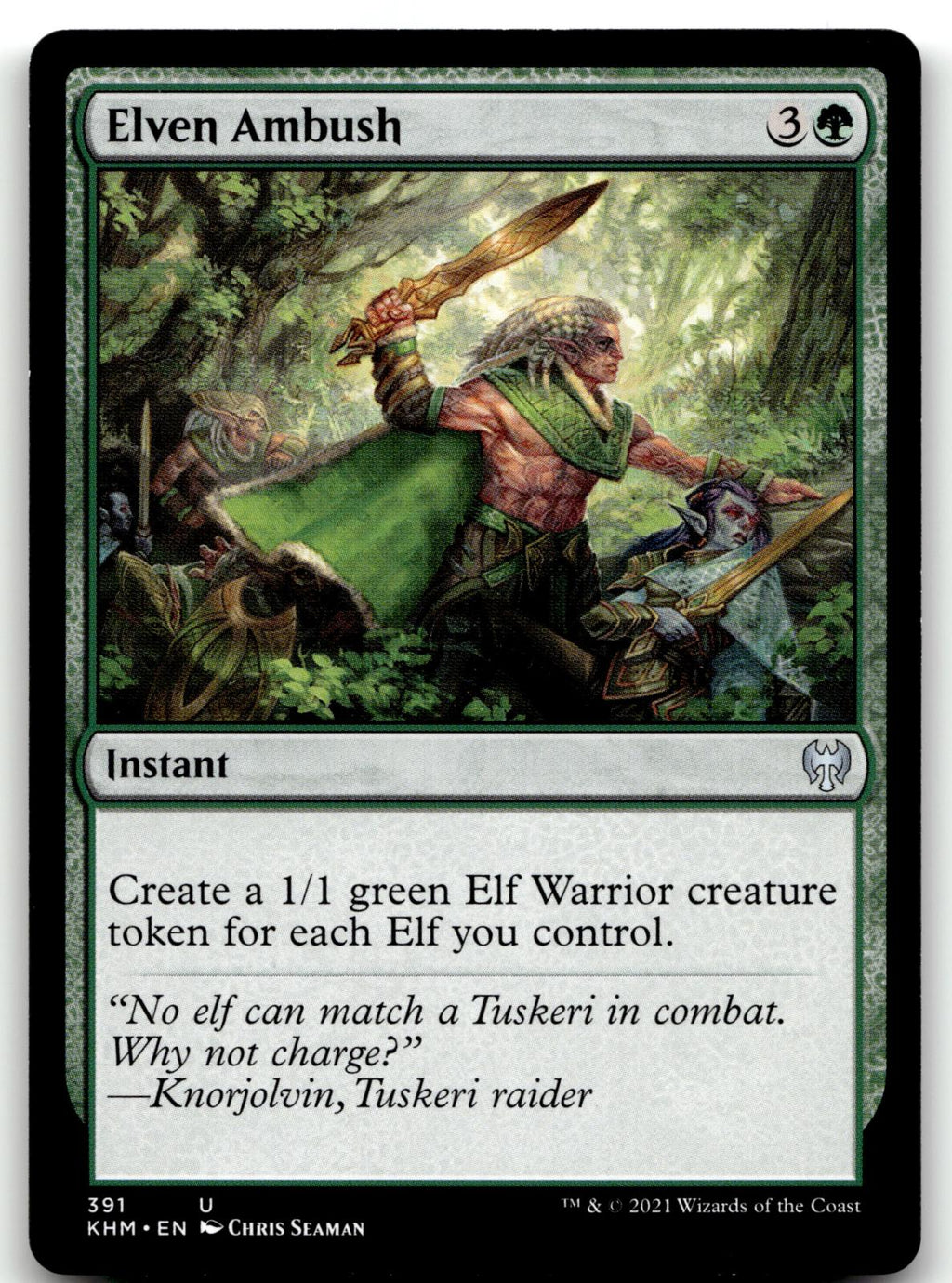 Elven Ambush 391 Uncommon Kaldheim Magic: The Gathering Near Mint