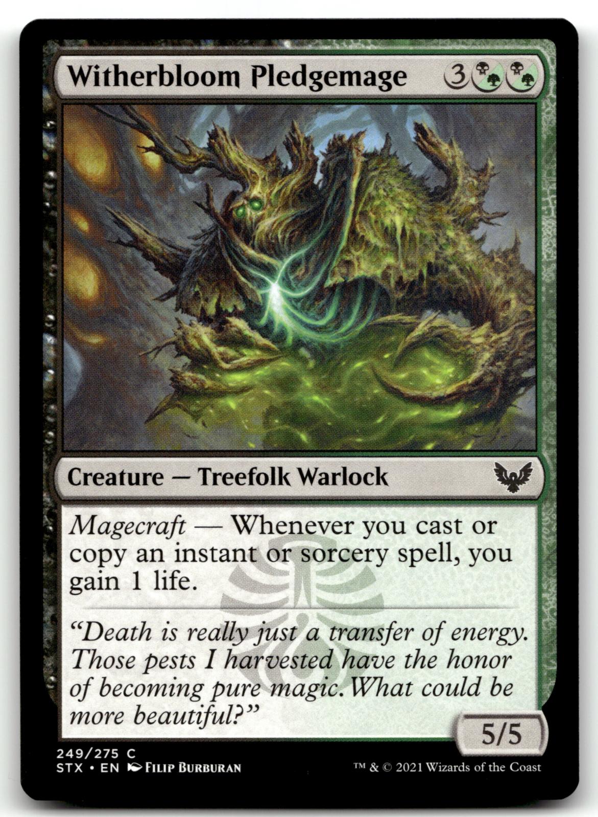 Witherbloom Pledgemage 249 Strixhaven: School of Mages Magic: The Gathering NM
