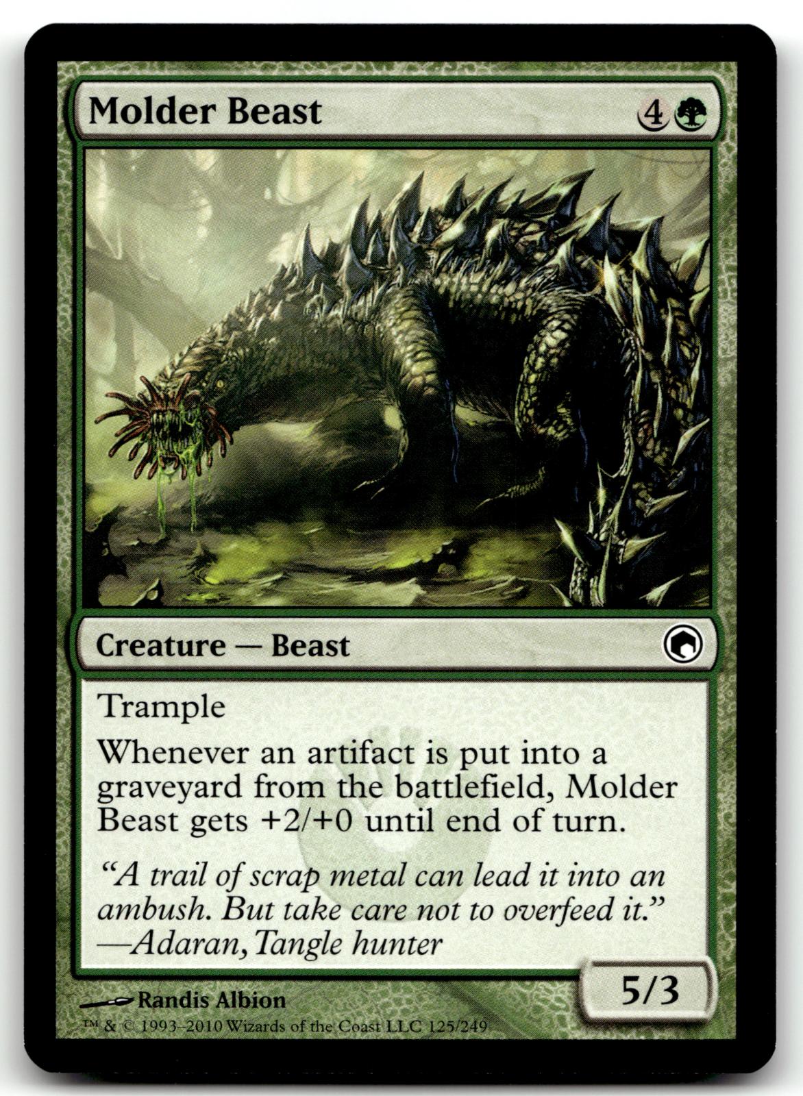 Molder Beast 125 Common Scars of Mirrodin Magic: The Gathering Near Mint