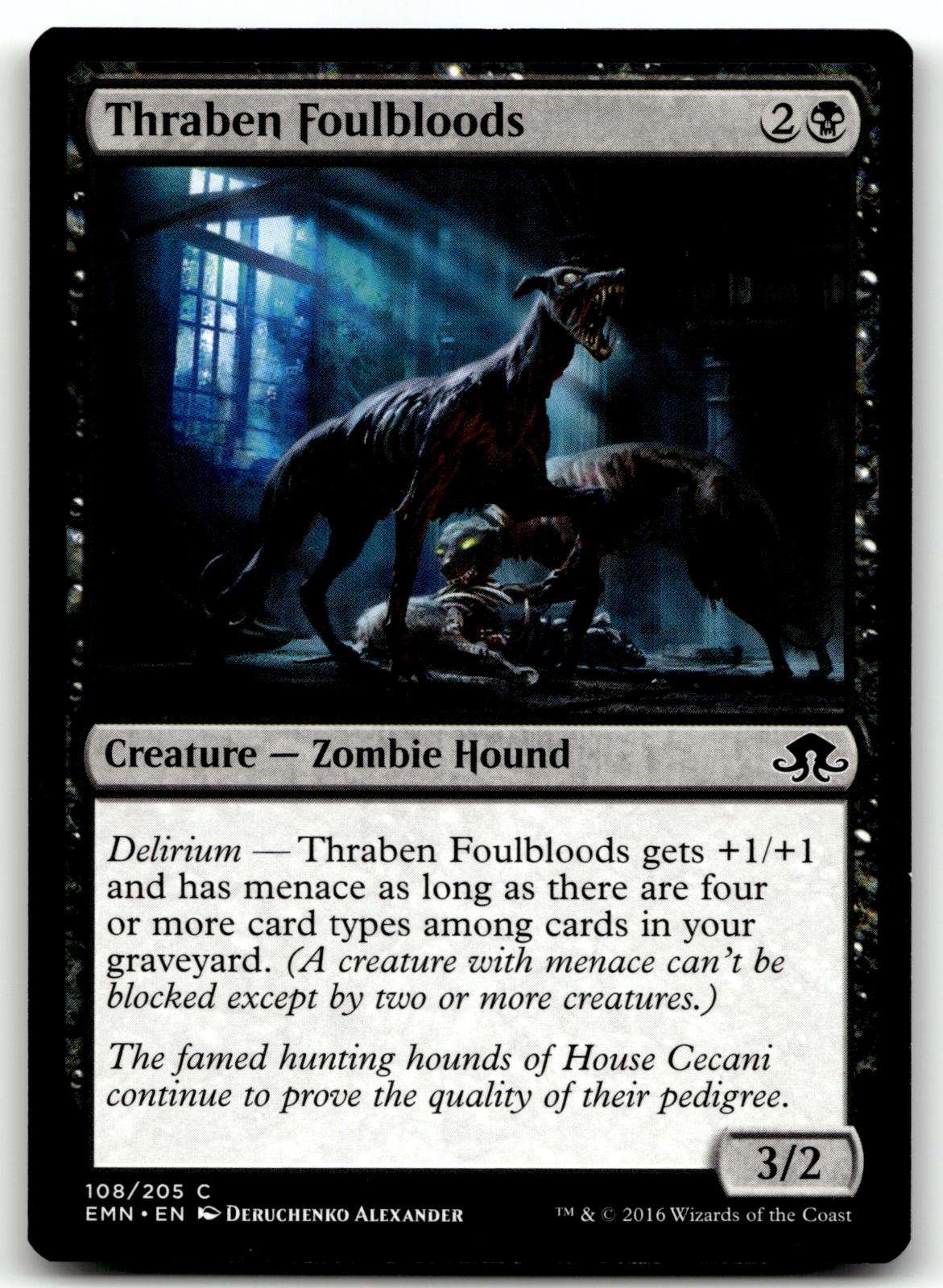 Thraben Foulbloods 108 Common Eldritch Moon Magic: The Gathering Near Mint