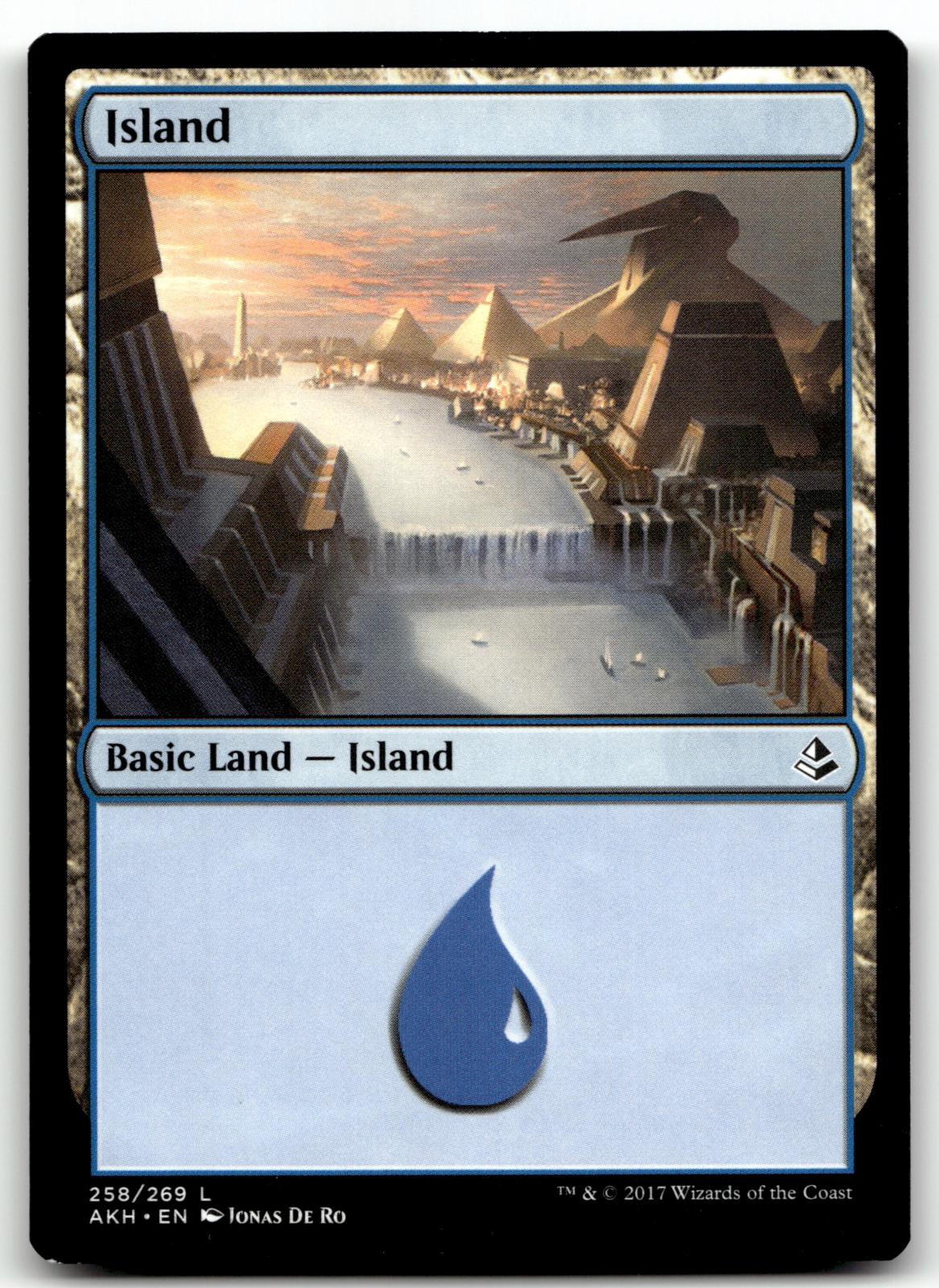 Island (258) 258 Land Amonkhet Magic: The Gathering Near Mint
